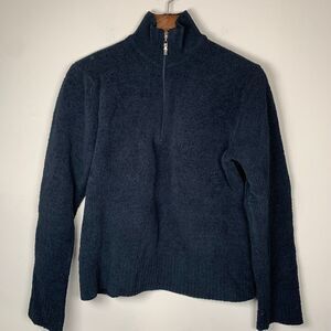 Kashwere Microfiber 1/4 zip Pullover Warm Soft Size XL